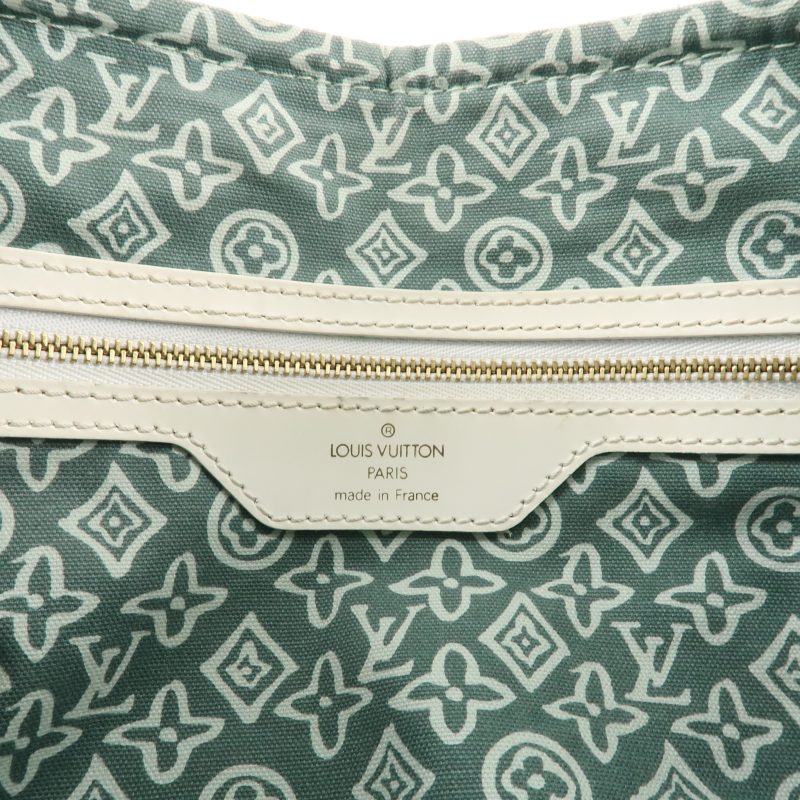 LOUIS VUITTON Croisette Damier Azur Satchel Crossbody Bag White - Image 21