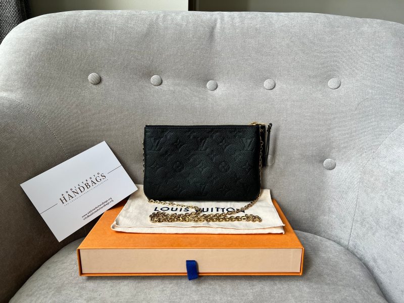 Louis Vuitton Black Empreinte Felicie Insert