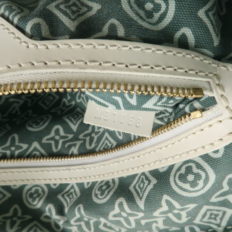LOUIS VUITTON Croisette Damier Azur Satchel Crossbody Bag White - Image 22