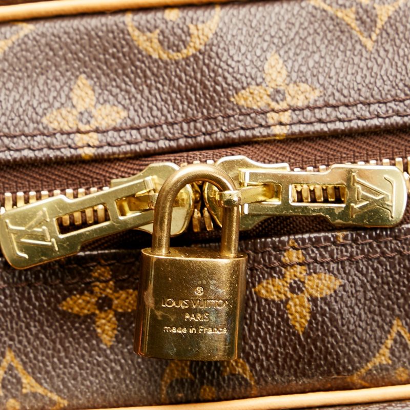 LOUIS VUITTON Carryall NM Bordeaux M46197 Monogram Size MM - Image 8