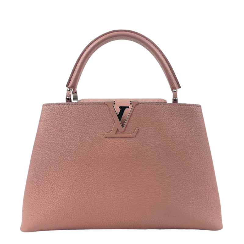 LOUIS VUITTON Capucines Noir/Pink M42242 Taurillon Leather Size PM