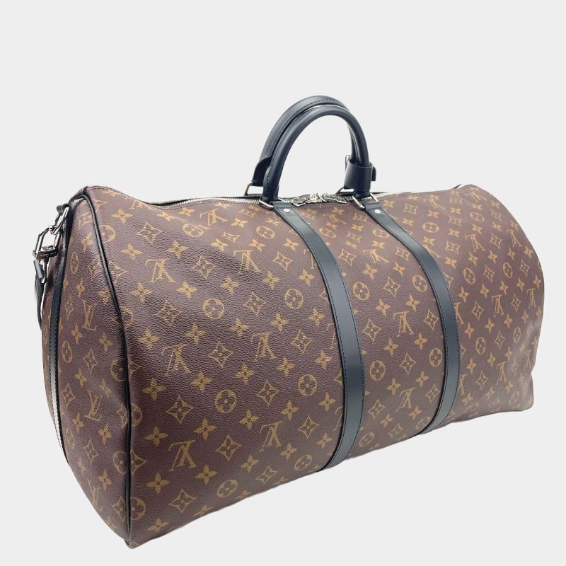LOUIS VUITTON Monogram Macassar Keepall Bandoulière 55 - Image 2