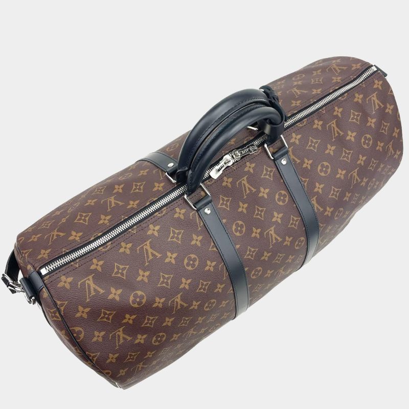LOUIS VUITTON Monogram Macassar Keepall Bandoulière 55 - Image 3