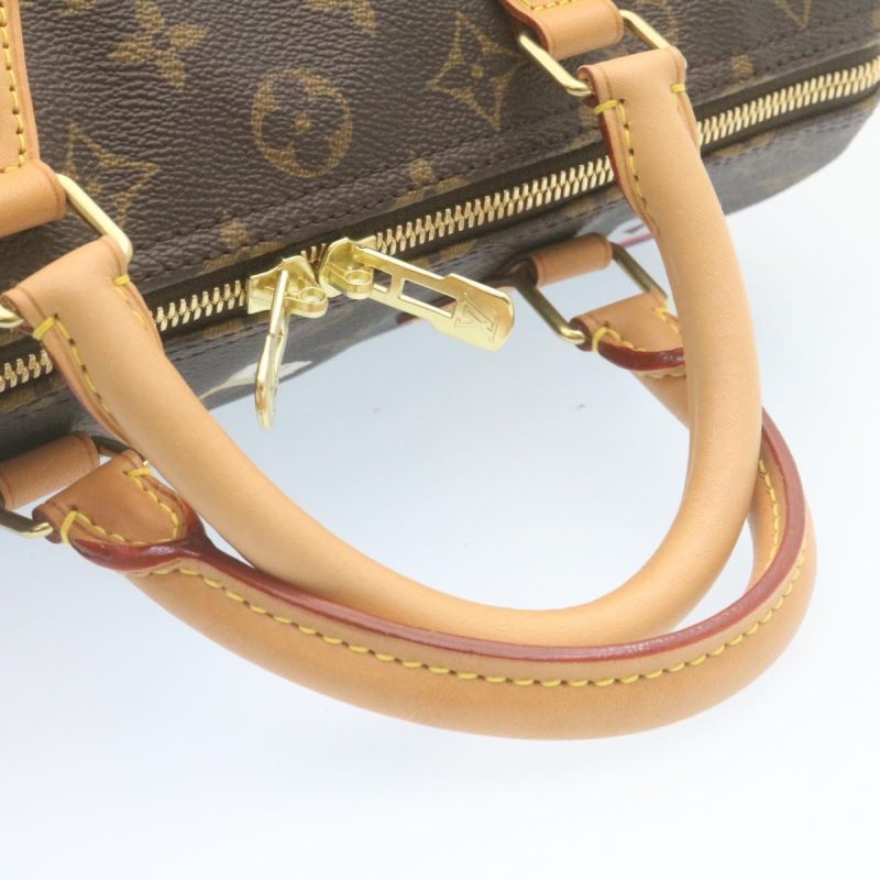 LOUIS VUITTON Monogram Love Lock Speedy Bandouliere30 HandBag M44365 Auth 29080A - Image 6