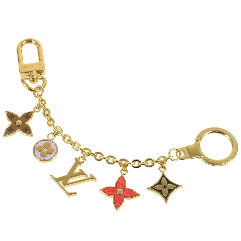 Louis Vuitton Bijoux Sac Fleur de Epi Bag Charm Silver M65085