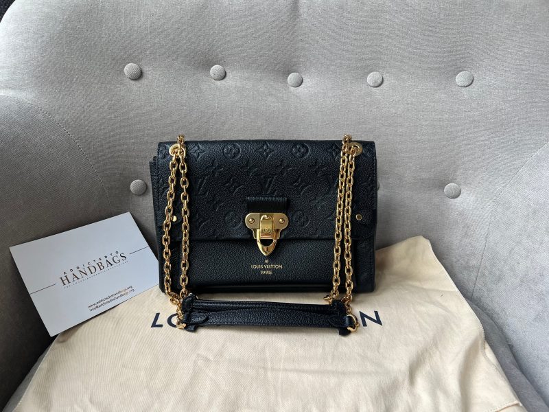 Louis Vuitton Black Empreinte Wallet on Chain Cross-Body