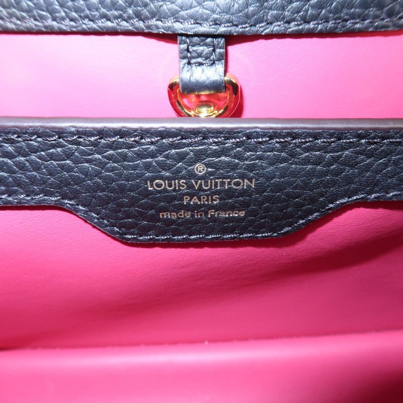 Louis Vuitton Capucines BB Taurillon Leather Monogram Flowers allover Khaki - Image 11