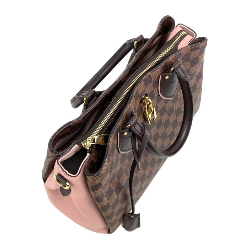 LOUIS VUITTON Normandy Bag Ebene w/Pink - Image 7