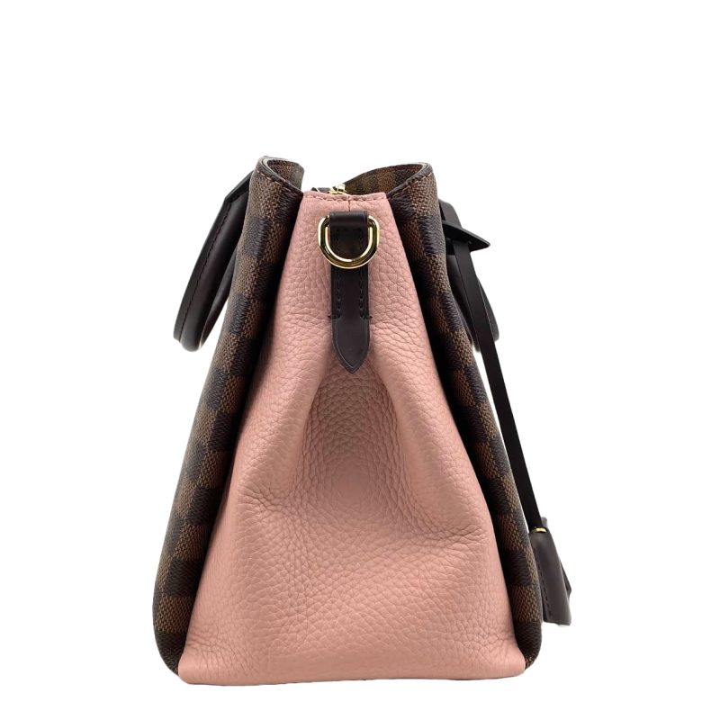 LOUIS VUITTON Normandy Bag Ebene w/Pink - Image 6