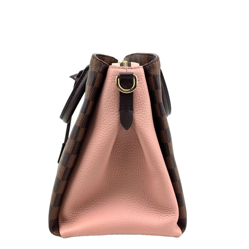 LOUIS VUITTON Normandy Bag Ebene w/Pink - Image 5