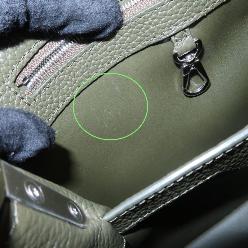 LOUIS VUITTON Capucine GM Handbag Black - Image 10