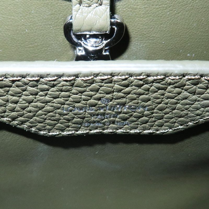 LOUIS VUITTON Capucine GM Handbag Black - Image 11