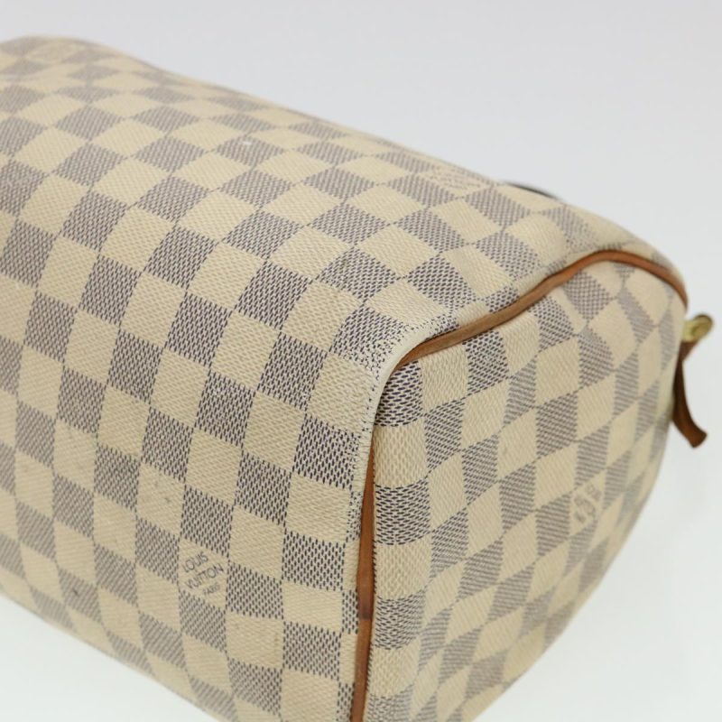 LOUIS VUITTON Damier Azur Speedy 30 Hand Bag N41533 LV Auth 40420 - Image 8