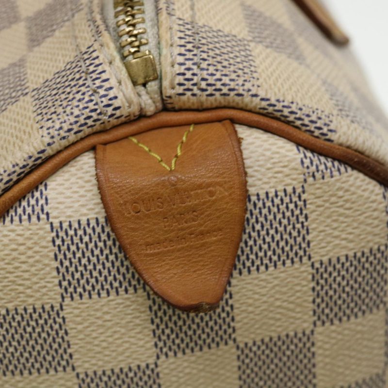 LOUIS VUITTON Damier Azur Speedy 30 Hand Bag N41533 LV Auth 40420 - Image 19