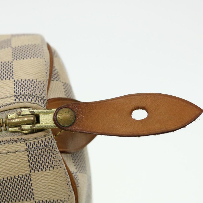 LOUIS VUITTON Damier Azur Speedy 30 Hand Bag N41533 LV Auth 40420 - Image 9