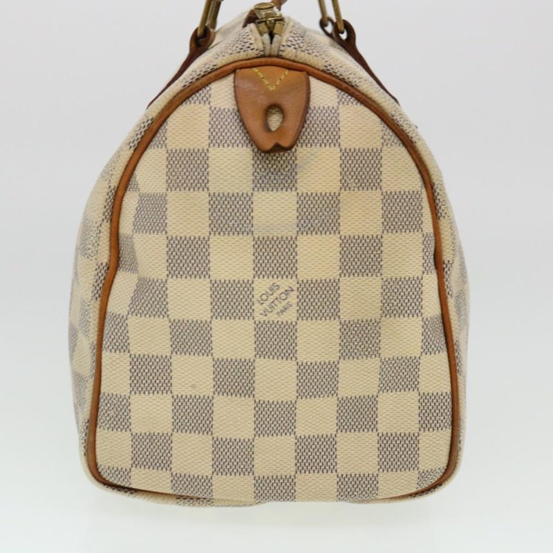LOUIS VUITTON Damier Azur Speedy 30 Hand Bag N41533 LV Auth 40420 - Image 3