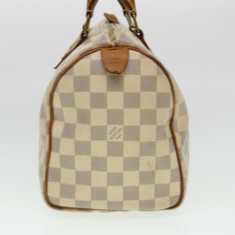 LOUIS VUITTON Damier Azur Speedy 30 Hand Bag N41533 LV Auth 40420 - Image 4