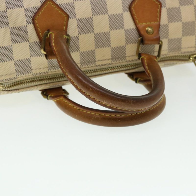 LOUIS VUITTON Damier Azur Speedy 30 Hand Bag N41533 LV Auth 40420 - Image 7