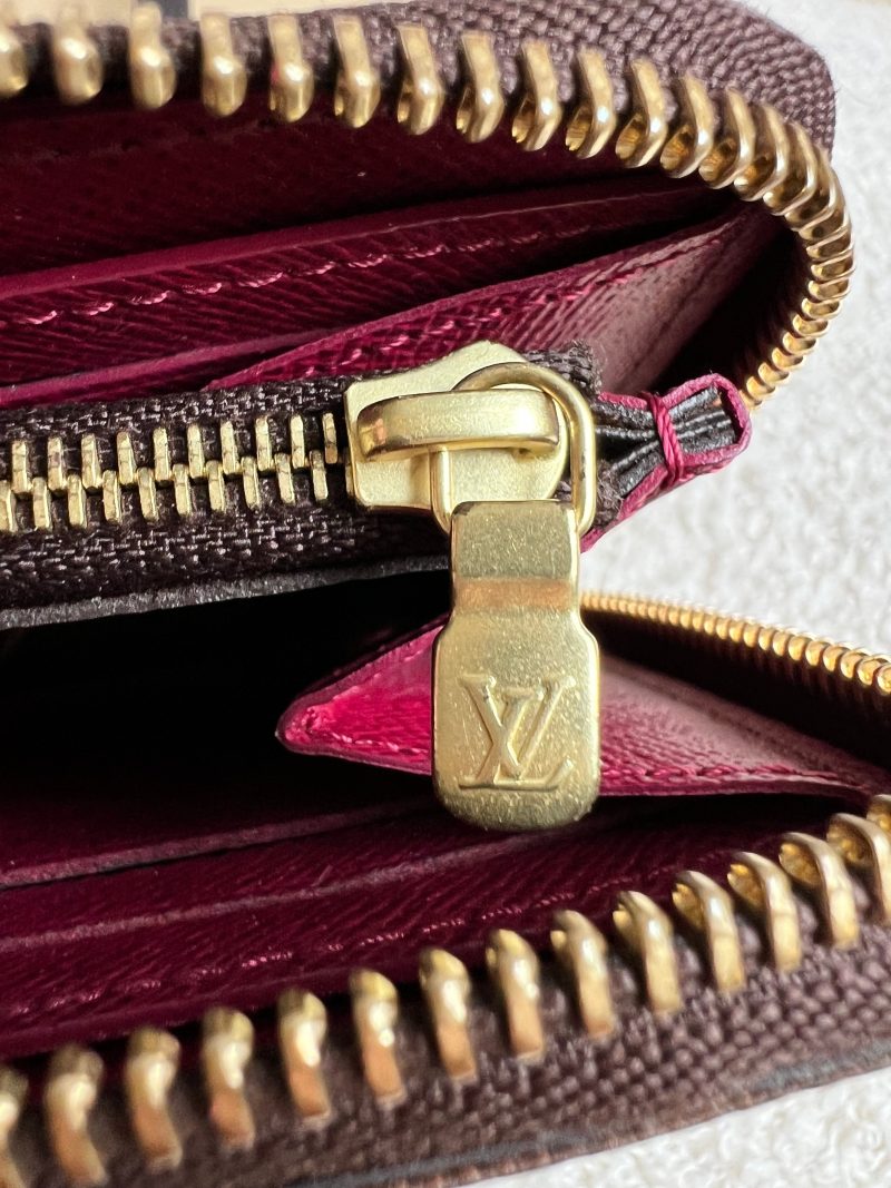Louis Vuitton Clemence Wallet in Damier Ebene - Image 13