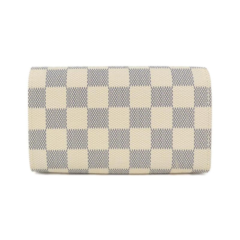 Louis Vuitton Damier Azur Portfolio Victoria N64614 Pink Compact Wallet - Image 2