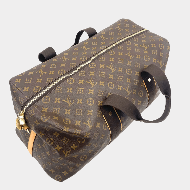 LOUIS VUITTON Beaumarchais Damier Ebene & Light Pink Top Handle - OUTLET FINAL SALE - Image 4