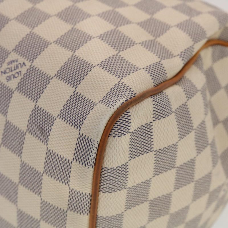 LOUIS VUITTON Damier Azur Speedy 30 Hand Bag N41533 LV Auth 49232 - Image 9
