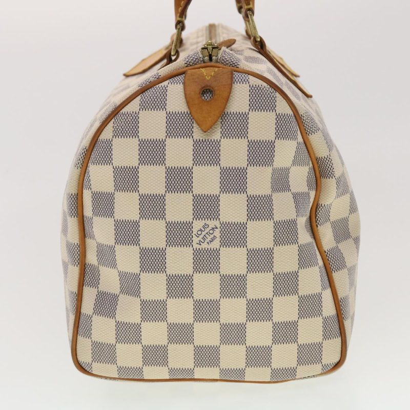 LOUIS VUITTON Damier Azur Speedy 30 Hand Bag N41533 LV Auth 49232 - Image 3