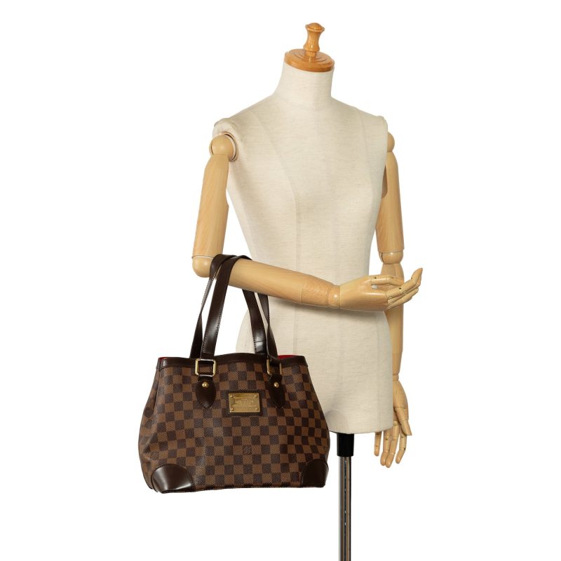 Brown Louis Vuitton Damier Ebene Highbury Shoulder Bag - Image 9