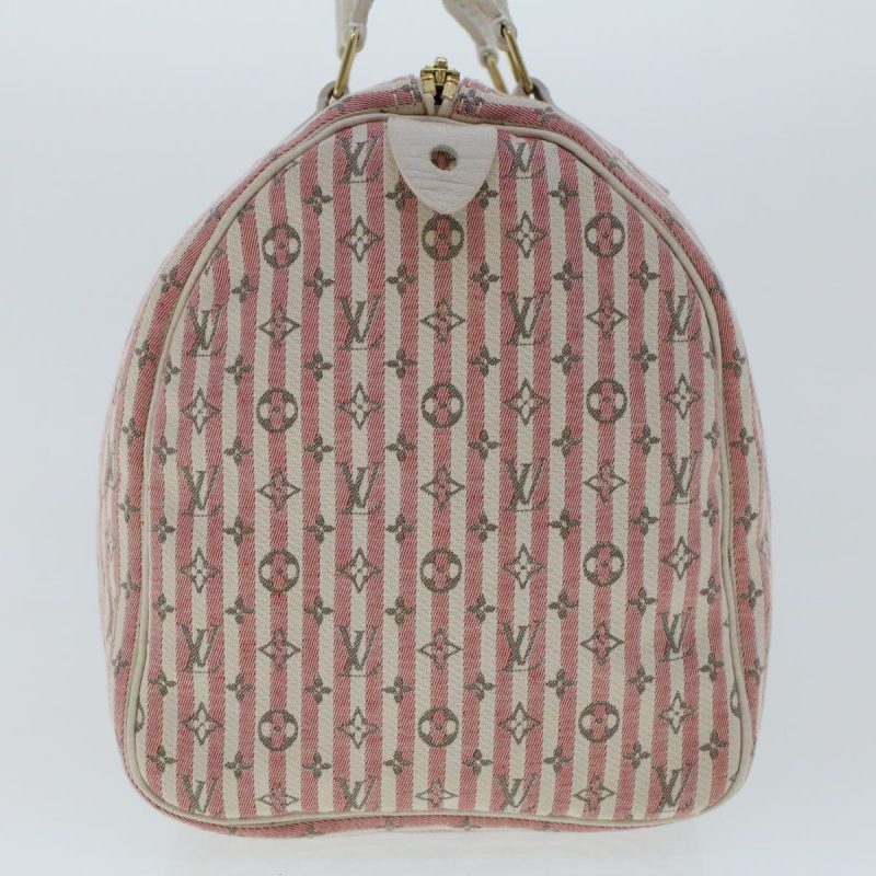 LOUIS VUITTON Monogram Mini Lin Croisette Speedy 30 Hand Bag M95501 Auth 46940 - Image 3