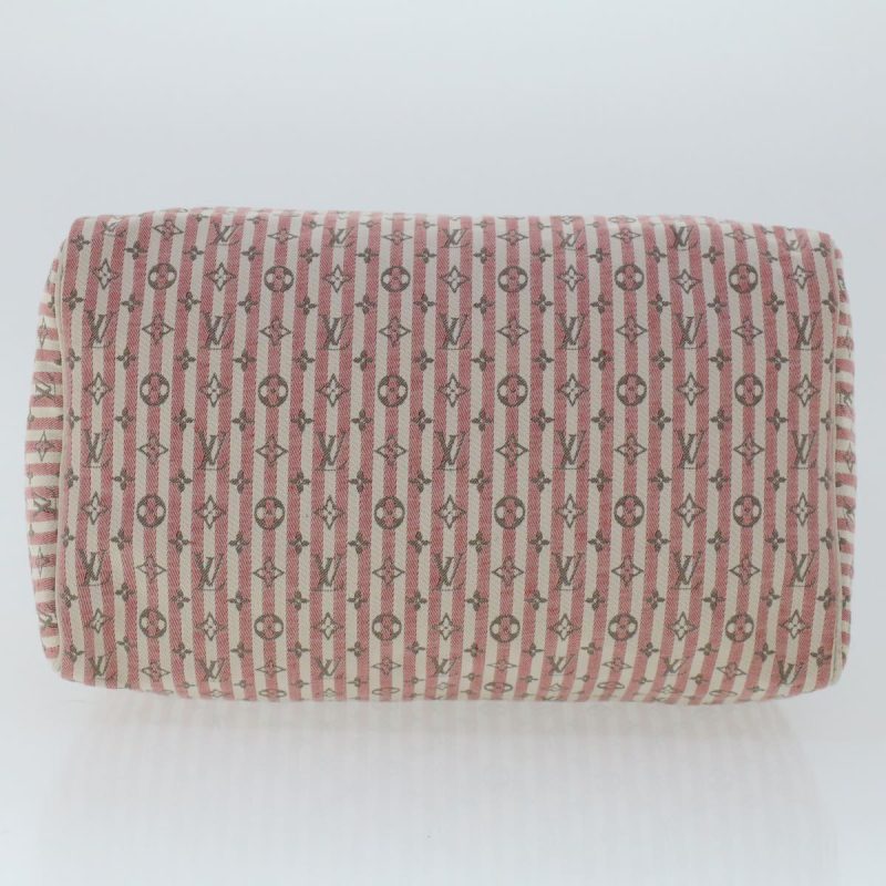 LOUIS VUITTON Monogram Mini Lin Croisette Speedy 30 Hand Bag M95501 Auth 46940 - Image 4