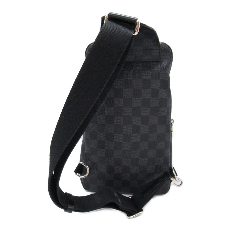LOUIS VUITTON Avenue Sling Damier Graphite Backpack Bag Black - Image 2