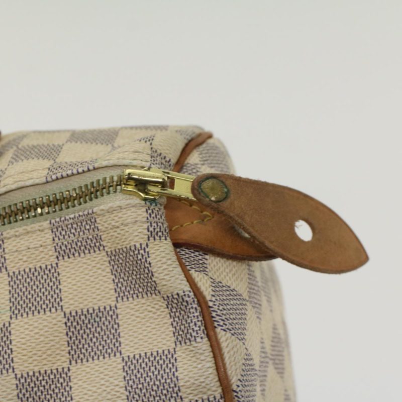 LOUIS VUITTON Damier Azur Speedy 30 Hand Bag N41533 LV Auth 49233 - Image 9
