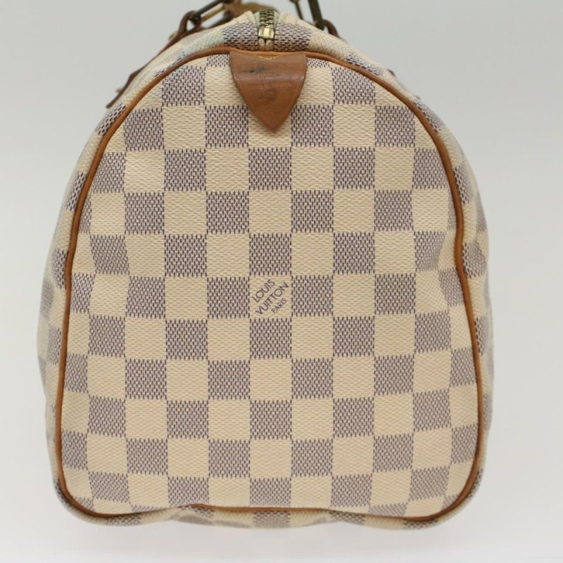LOUIS VUITTON Damier Azur Speedy 30 Hand Bag N41533 LV Auth 49233 - Image 4