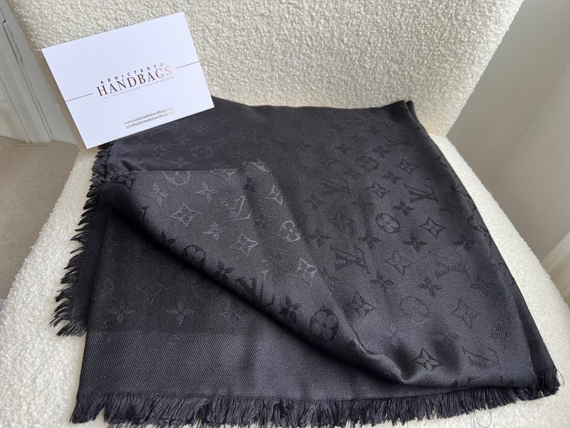 Louis Vuitton Black Monogram Shine Shawl