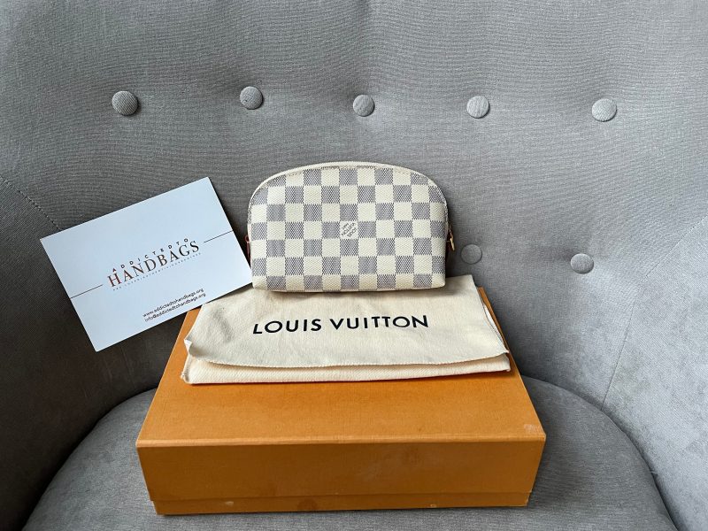 Louis Vuitton Cosmetic Pouch Monogram Vernis Leather Cherry