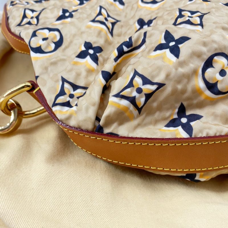 LOUIS VUITTON Limited Edition Tan Nylon Monogram Bulles PM Bag - Image 8