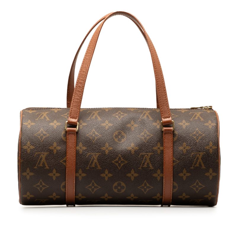 Brown Louis Vuitton Monogram Papillon 30 Handbag - Image 3