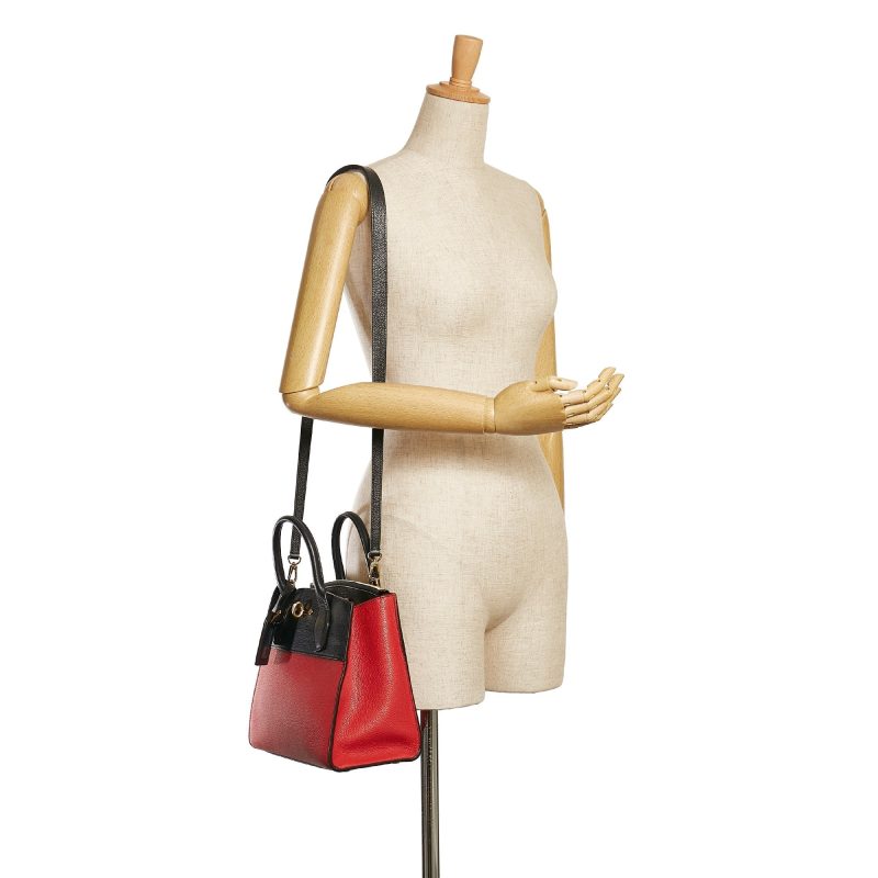Louis Vuitton City Steamer Black and Beige Leather Tote Bag Medium Size - Image 11