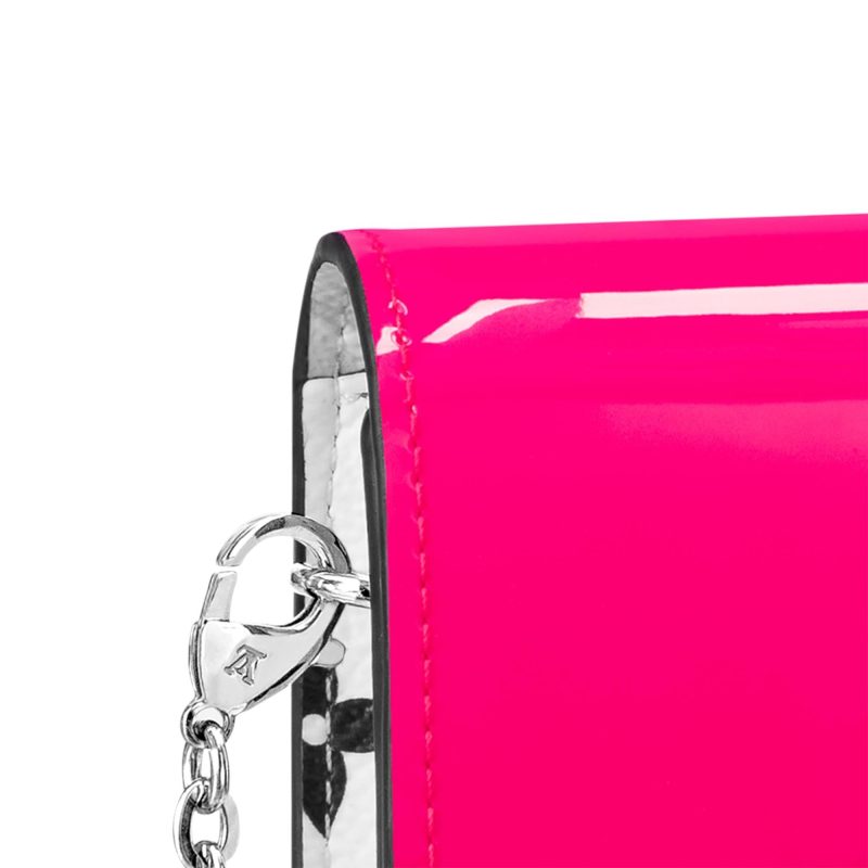 Louis Vuitton Cherrywood Chain Wallet Patent Leather Monogram Noir - Image 3