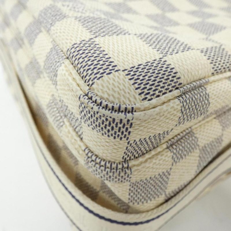 Louis Vuitton Damier Azur Navyglio N51189 White PVC LeatherLouis Vuitton - Image 2