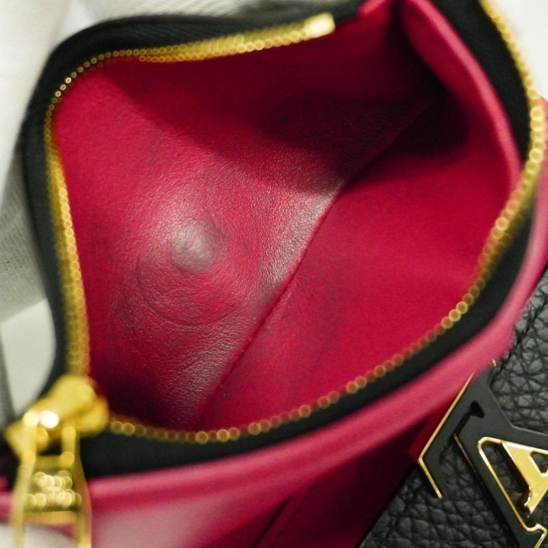 Louis Vuitton Capucine PM Handbag Taurillon Leather Noir/Blanc - Image 6