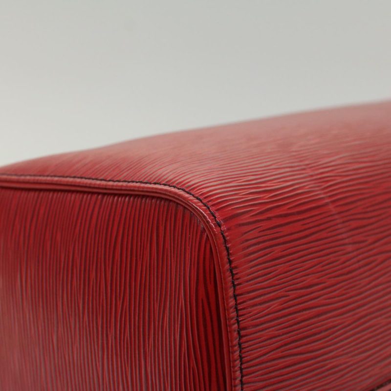 LOUIS VUITTON Epi Speedy 35 Hand Bag Castilian Red M42997 LV Auth 50091 - Image 10