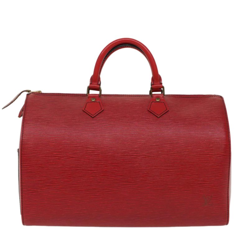 LOUIS VUITTON Epi Speedy 35 Hand Bag Castilian Red M42997 LV Auth 50091 - Image 2