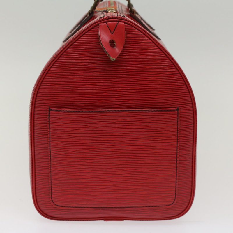 LOUIS VUITTON Epi Speedy 35 Hand Bag Castilian Red M42997 LV Auth 50091 - Image 3