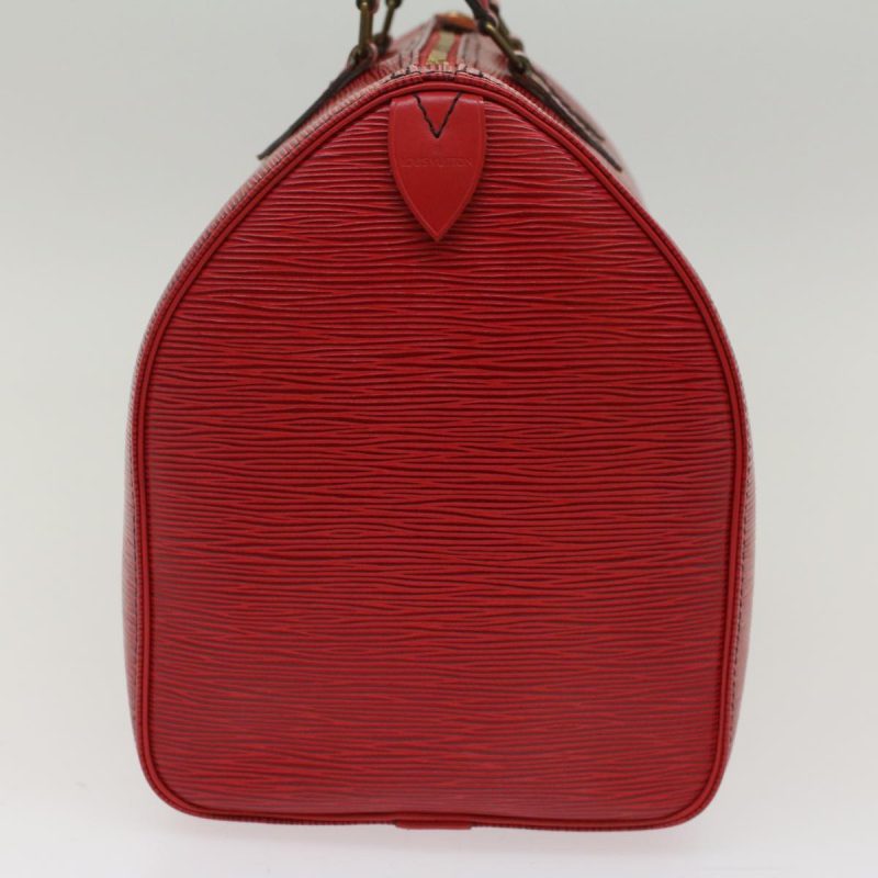 LOUIS VUITTON Epi Speedy 35 Hand Bag Castilian Red M42997 LV Auth 50091 - Image 4