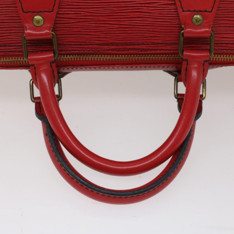 LOUIS VUITTON Epi Speedy 35 Hand Bag Castilian Red M42997 LV Auth 50091 - Image 6