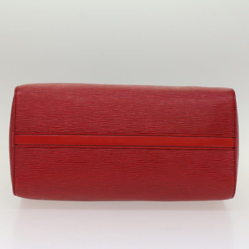 LOUIS VUITTON Epi Speedy 35 Hand Bag Castilian Red M42997 LV Auth 50091 - Image 8