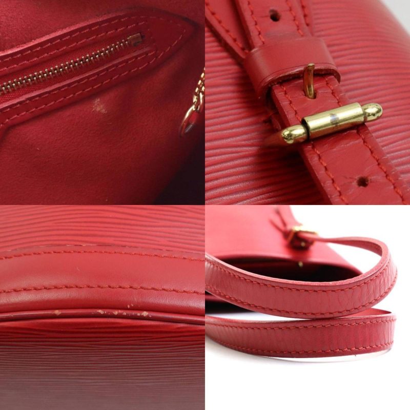 Louis Vuitton Bucket Bag Orange Leather Large - Image 5