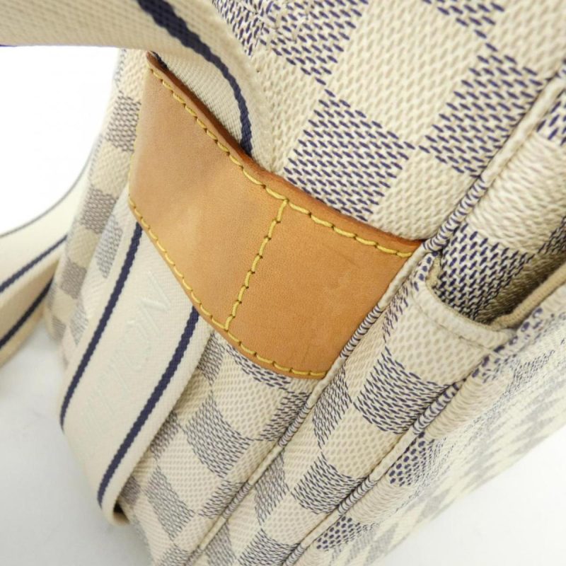 Louis Vuitton Damier Azur Navyglio N51189 White PVC LeatherLouis Vuitton - Image 5
