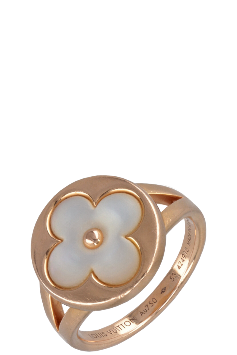 LOUIS VUITTON Color Blossom Ring Rosegold Opal